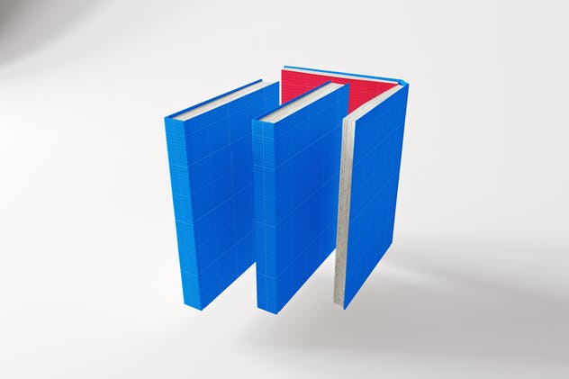 精装硬图书封面设计样机 Hard Cover Book MockUp插图(10)