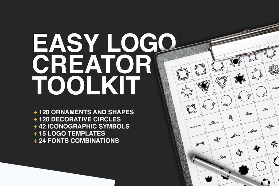 简约风格品牌商标设计套件 Easy Logo Design Creator Toolkit插图