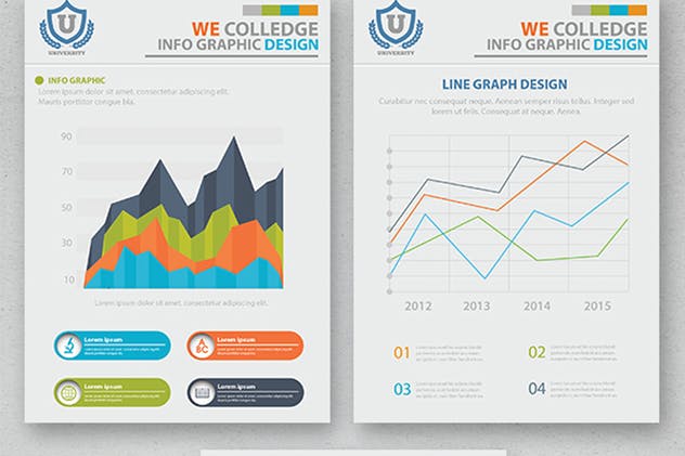 17页教育培训行业信息图表设计模板 Education Infographic 17 Pages Design插图5