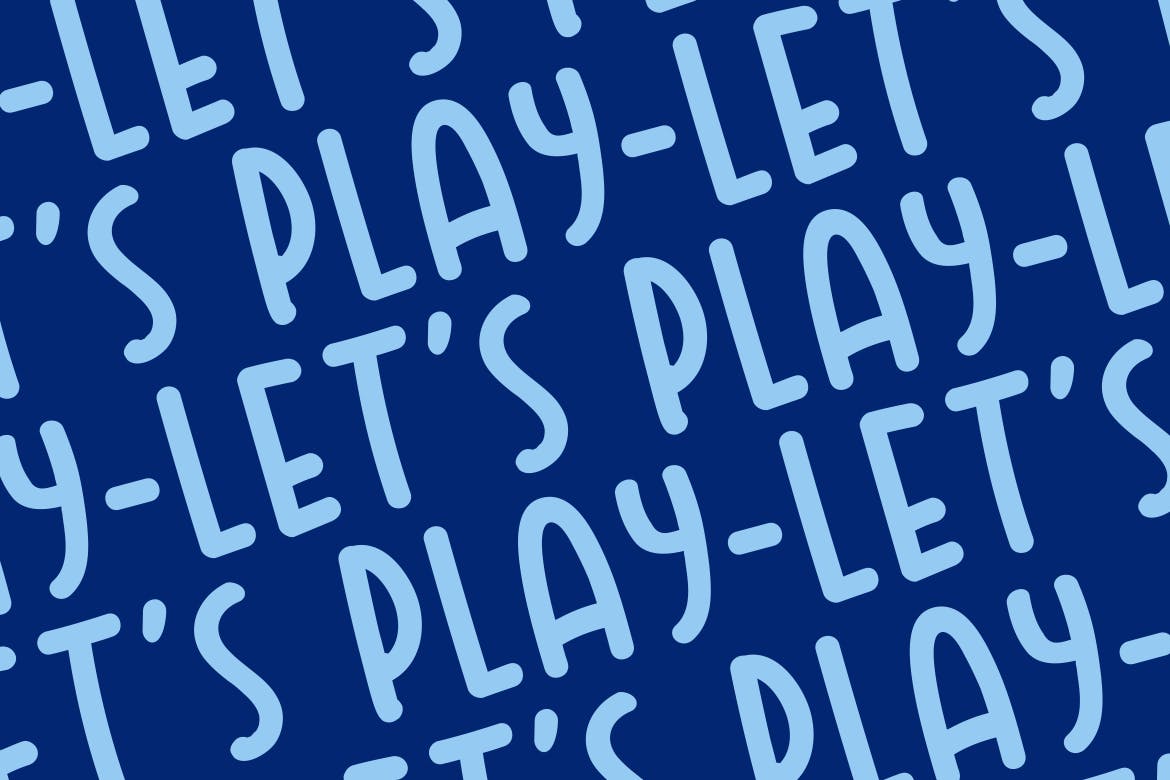 童趣可爱风格无衬线英文字体下载 Let’s Play – Fun Font插图(6)