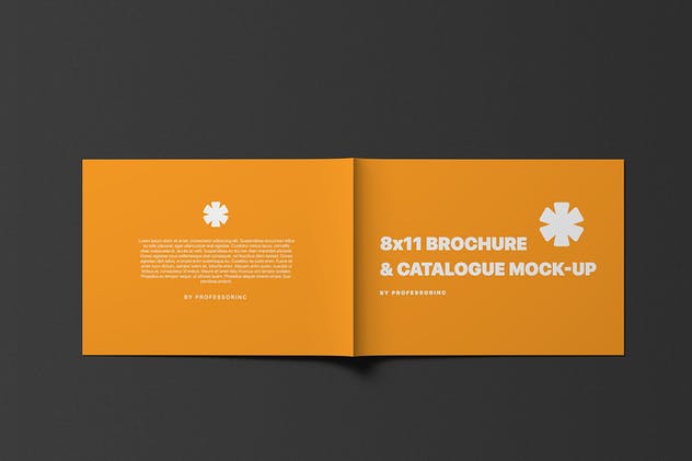 8X11景观手册/目录样机模板 8×11 Landscape Brochure / Catalogue Mock-Up插图(5)