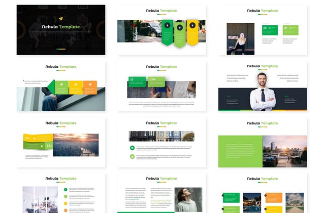 创意多用途信息图表Keynote幻灯片模板 Nebula – Keynote Template插图(1)