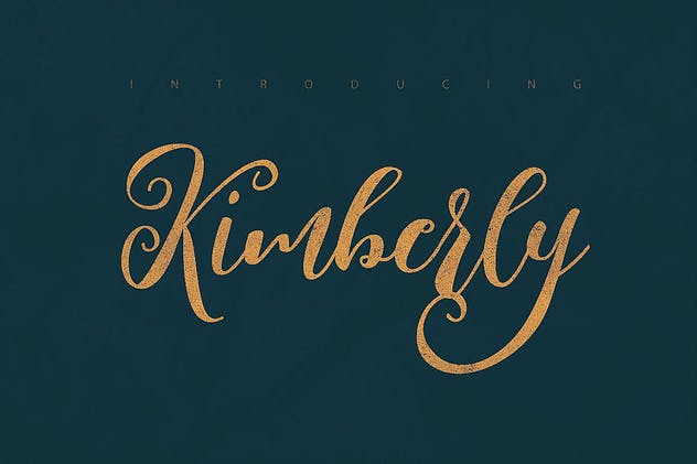 舞魅飞扬粗体手写英文字体 Kimberly Script Font插图(4)