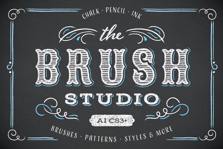 AI画笔/纹理/样式工具包 The Brush Studio插图