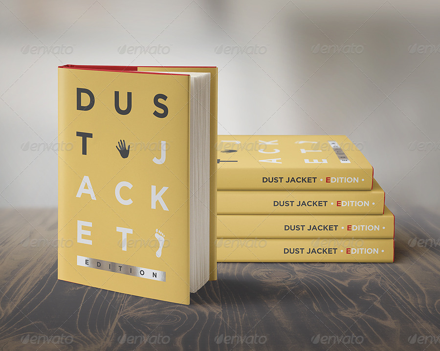 精装图书外观设计展示样机 Book Mock-Up Dust Jacket Edition插图(6)