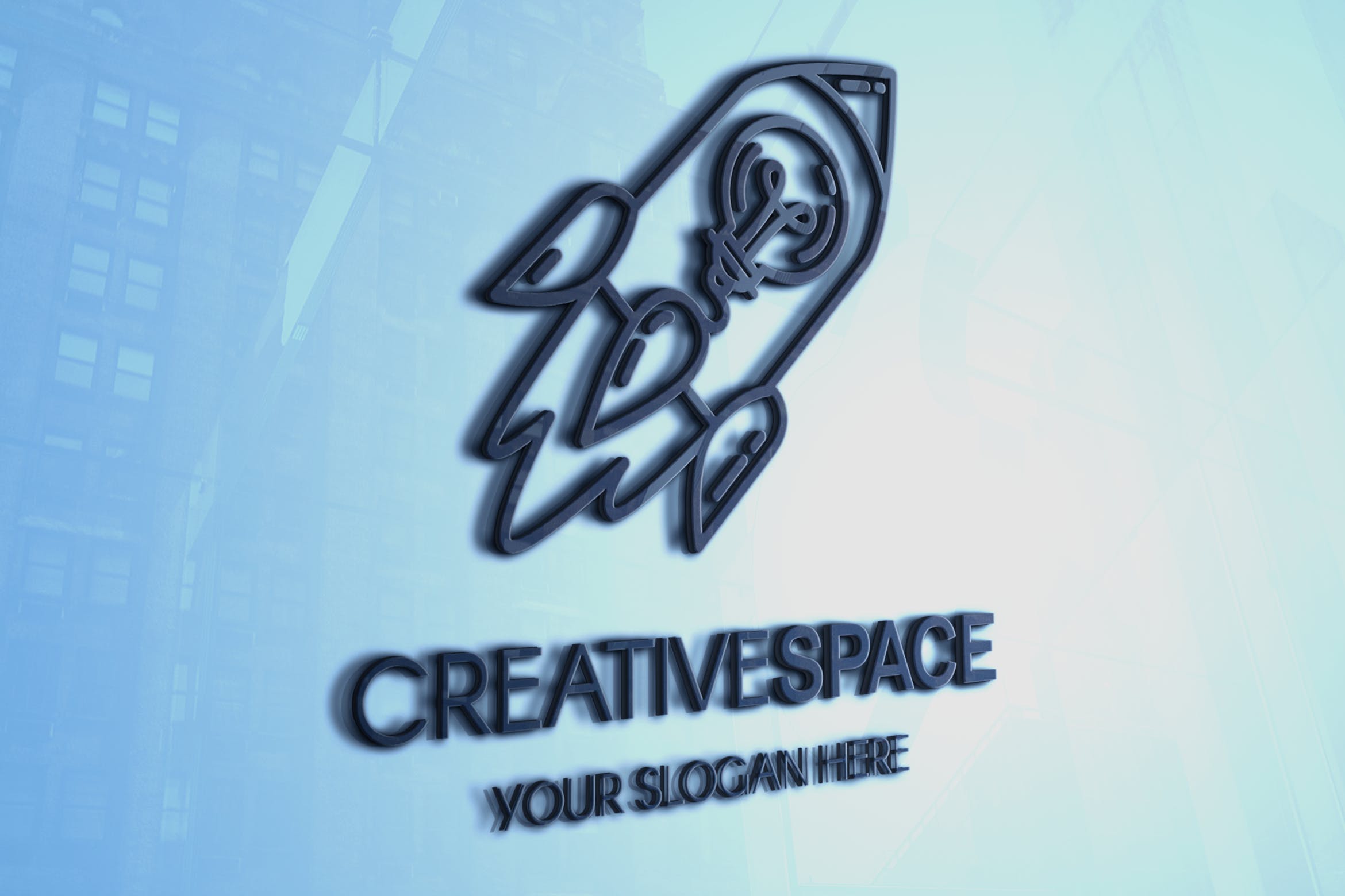 创意高科技公司火箭图形Logo设计模板 Creative Idea With Rocket Logo插图