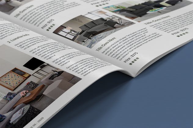 企业内宣产品目录设计INDD模板 Interior Catalogue Template插图(5)
