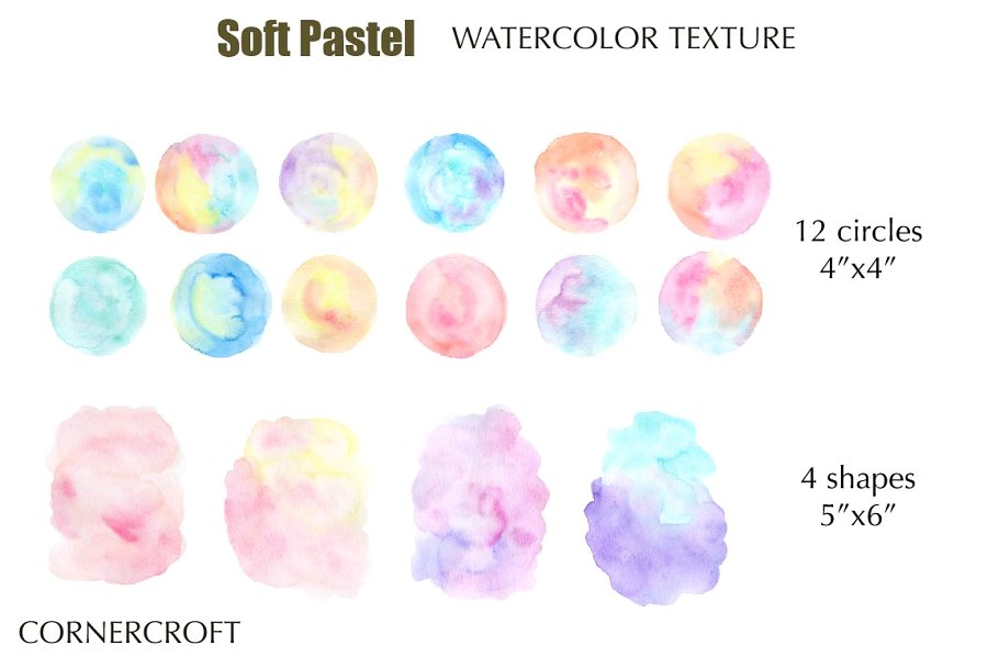 质地柔和的粉彩笔画图案 Texture Soft Pastel插图3