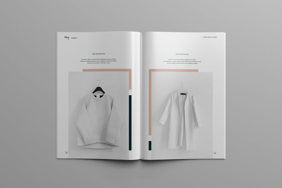 时尚摄影/时装品牌产品目录&杂志设计模板 KELSEY – Fashion Lookbook & Magazine插图(8)