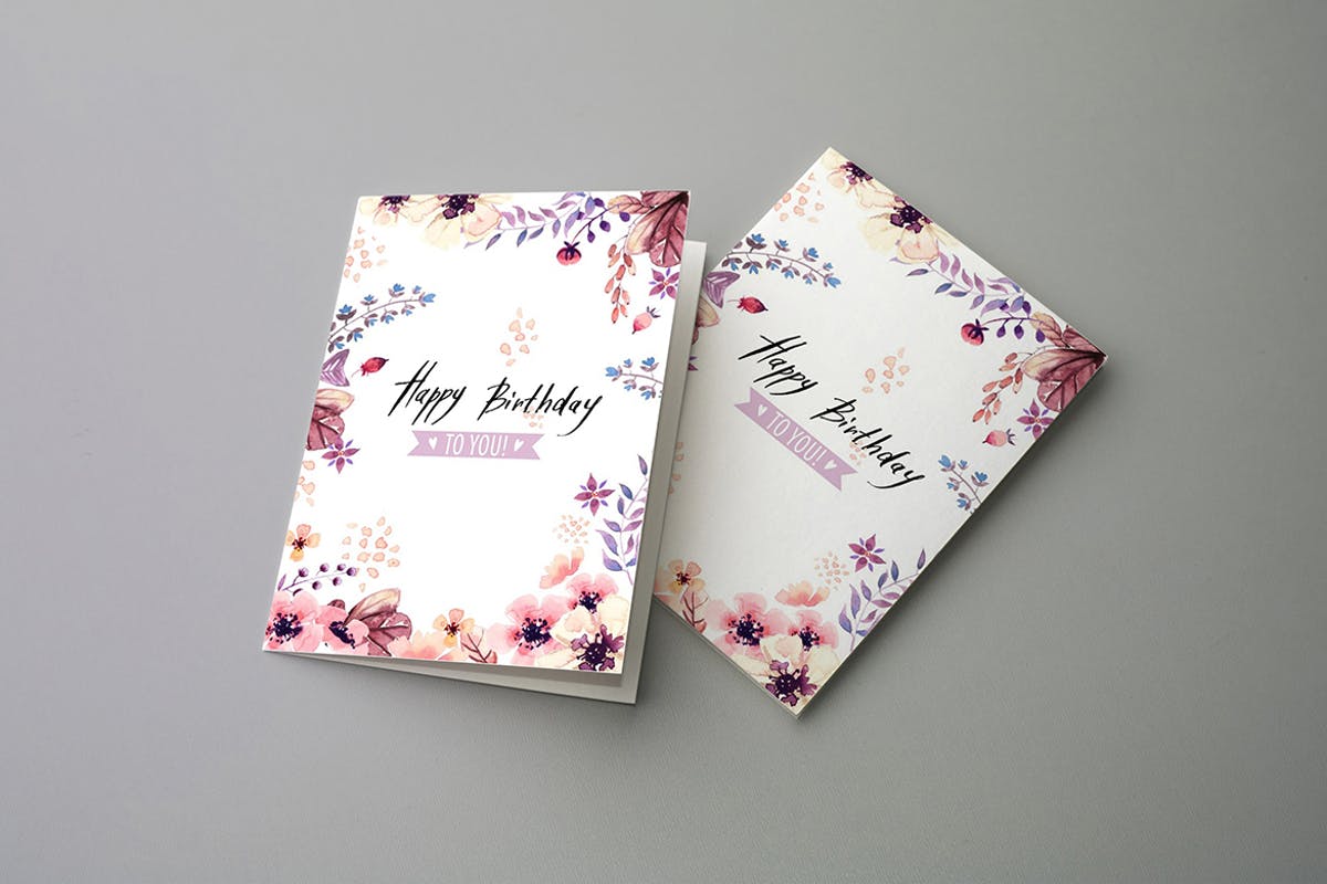 生日/派对/婚礼邀请函贺卡样机v2 Invitation & Greeting Card Mockups v2插图