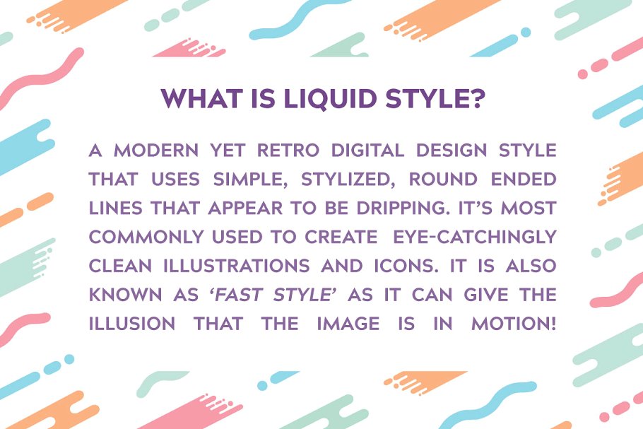 液体艺术风格AI笔刷 Liquid Style Brushes插图1
