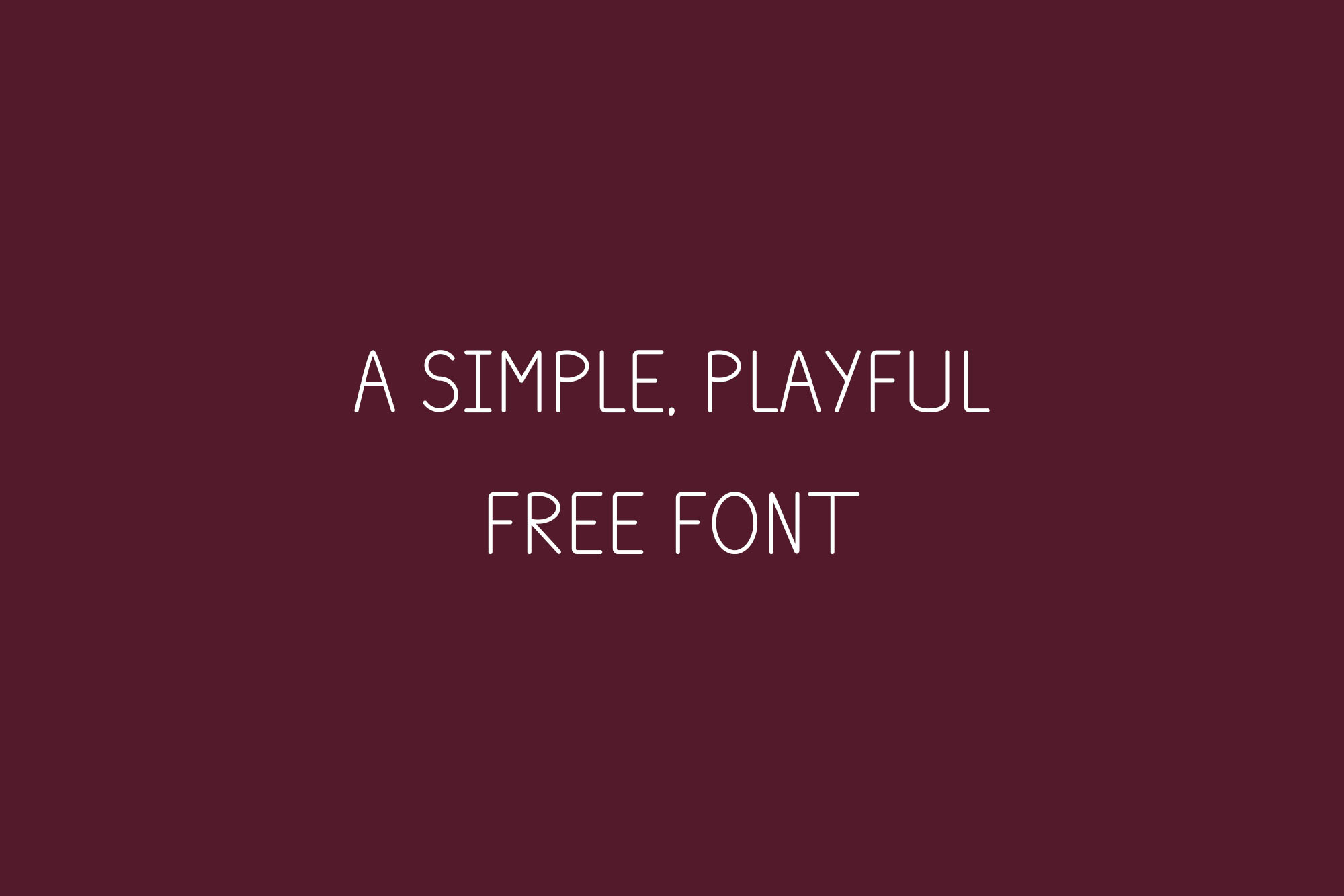 正楷可爱英文手写字体 Plum Fun Typeface插图(1)