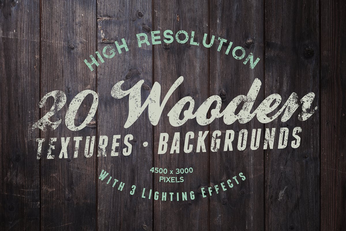 20款残旧粗糙木纹背景 20 Wood Textures / Backgrounds插图
