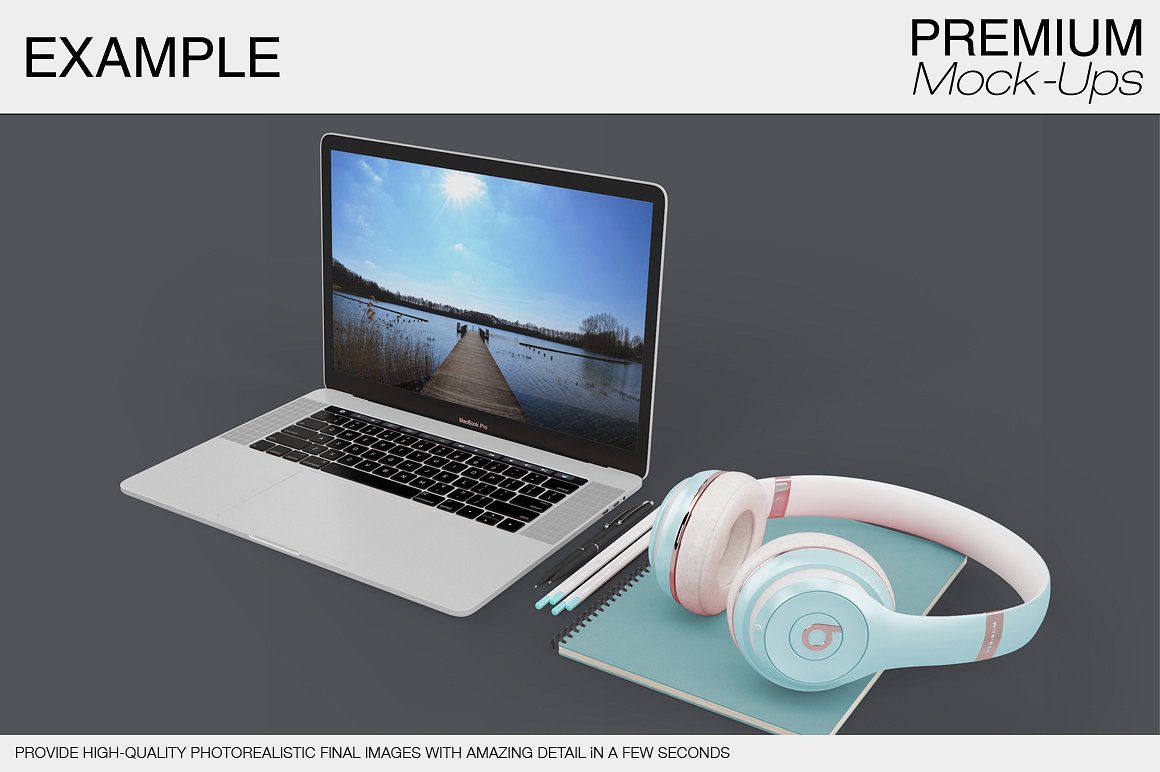苹果MacBook Pro笔记本电脑样机展示模型mockups插图(17)