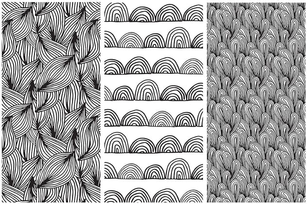 手绘涂鸦印花设计图案 Hand Drawn Doodle Patterns插图(3)