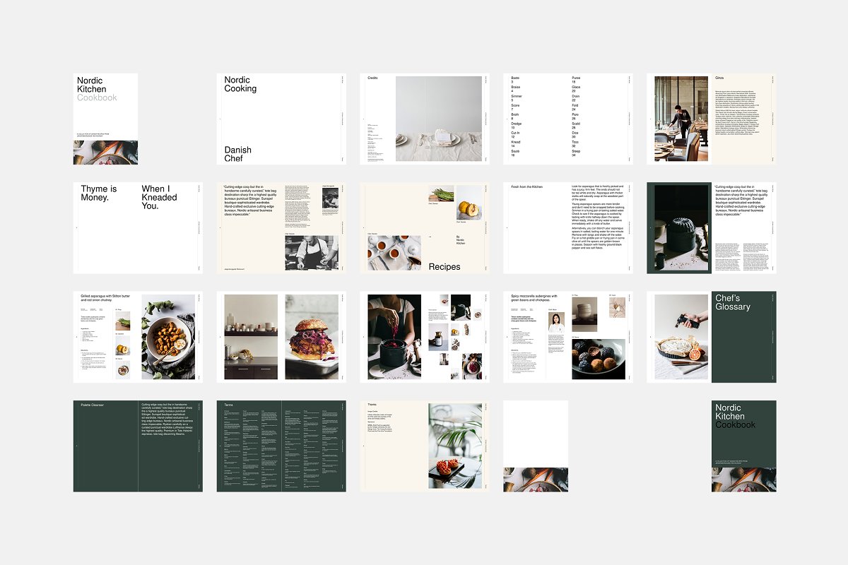 极简设计餐馆菜谱模板下载插图(11)