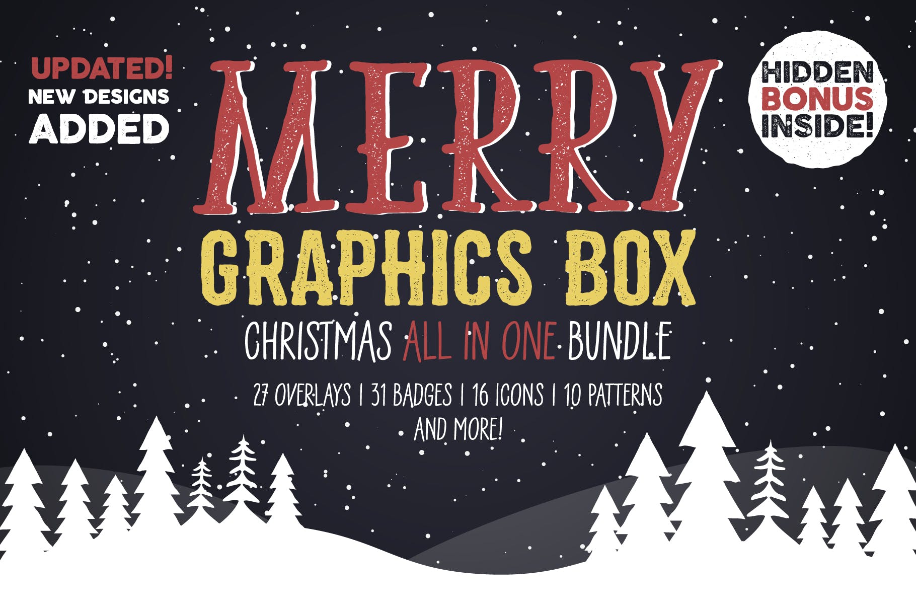 圣诞节主题设计素材包[1.07GB] Christmas Designs Mega Bundle, Retro Xmas Designs插图(8)