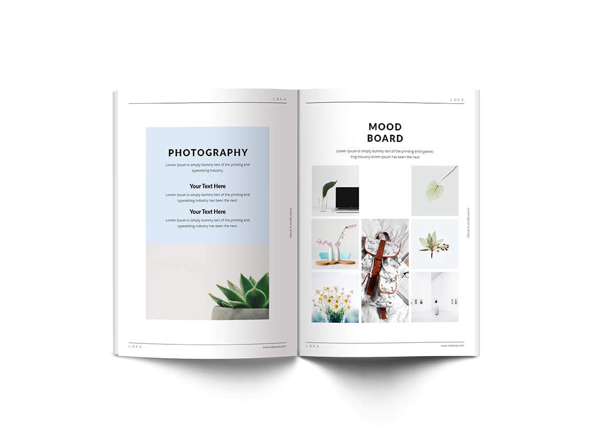 公司/品牌A4宣传册设计模板 Company Branding A4 Brochure Template插图(10)