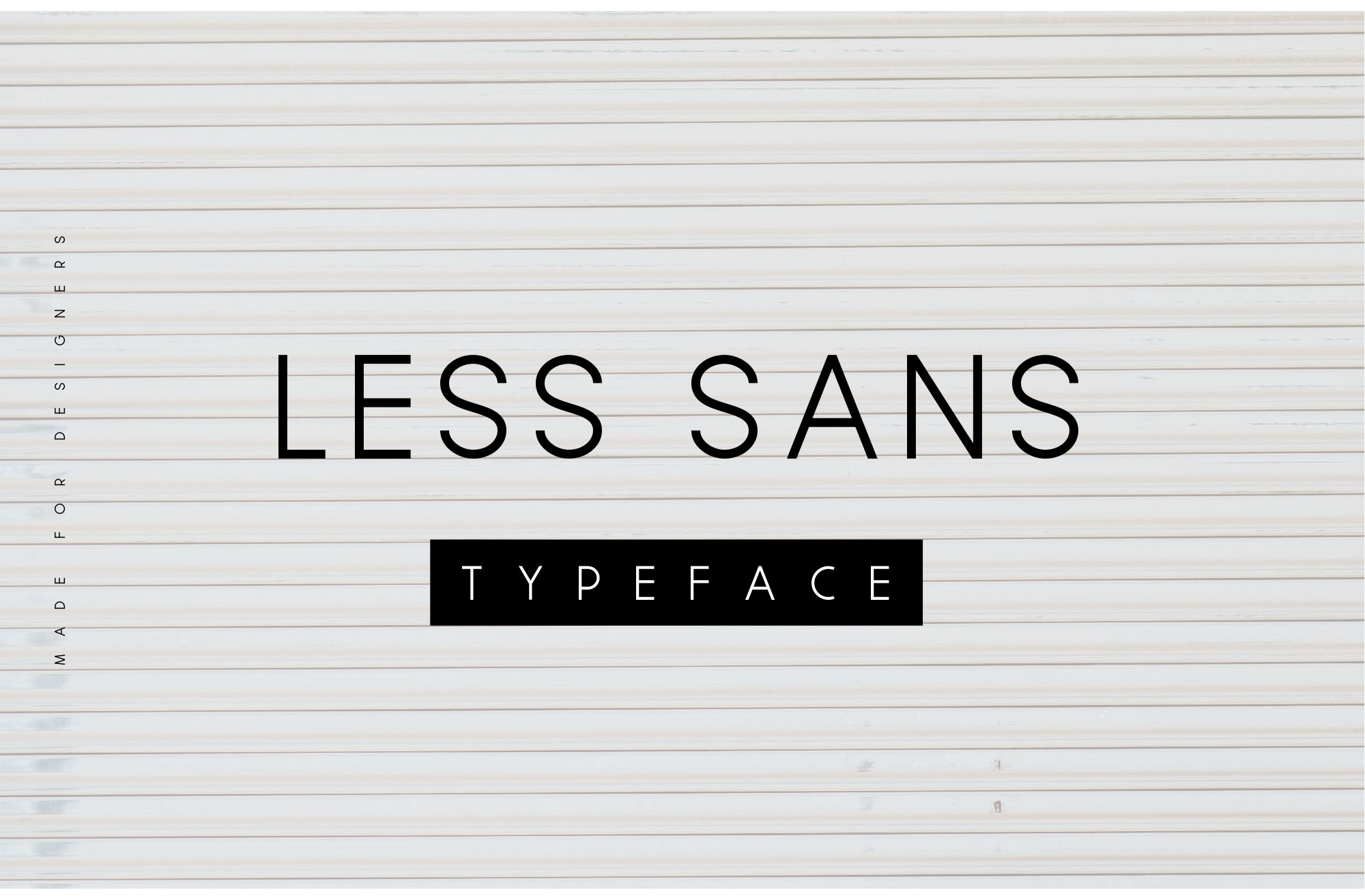 简约美英文无衬线设计字体 Less Sans Minimal Typeface插图