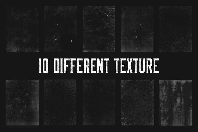 10个复古抽象半色调纹理Vol.2 10 Abstract Halftone Texture Vol.2插图1