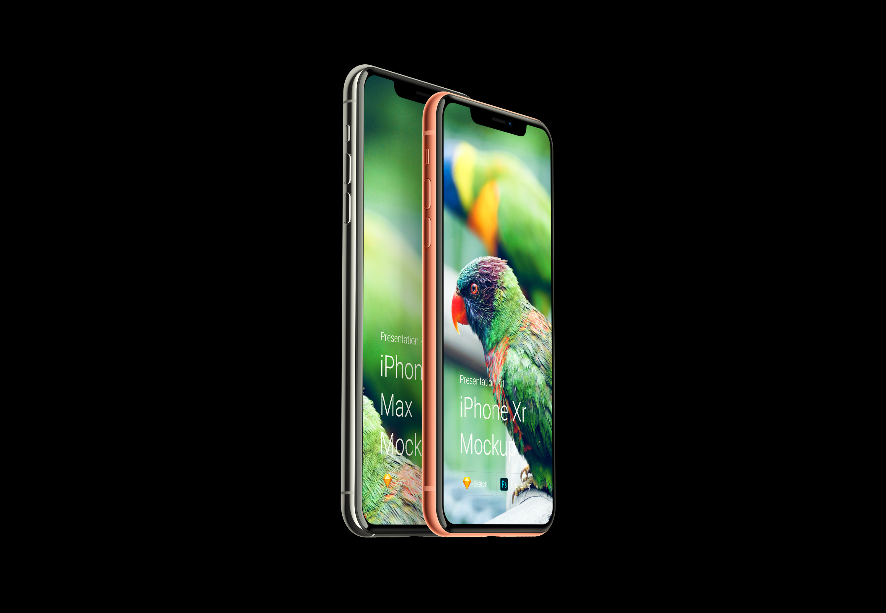 高品质五星好评 iPhone Xs 和 iPhone Xr 样机 [PSD&SKETCH]插图14