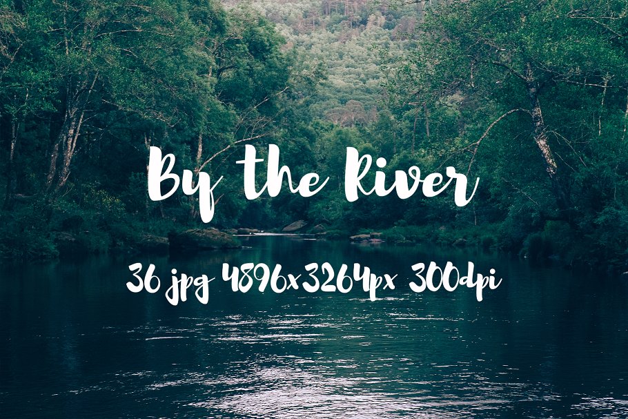 荒山小溪高清照片素材 By the river photo pack插图(3)