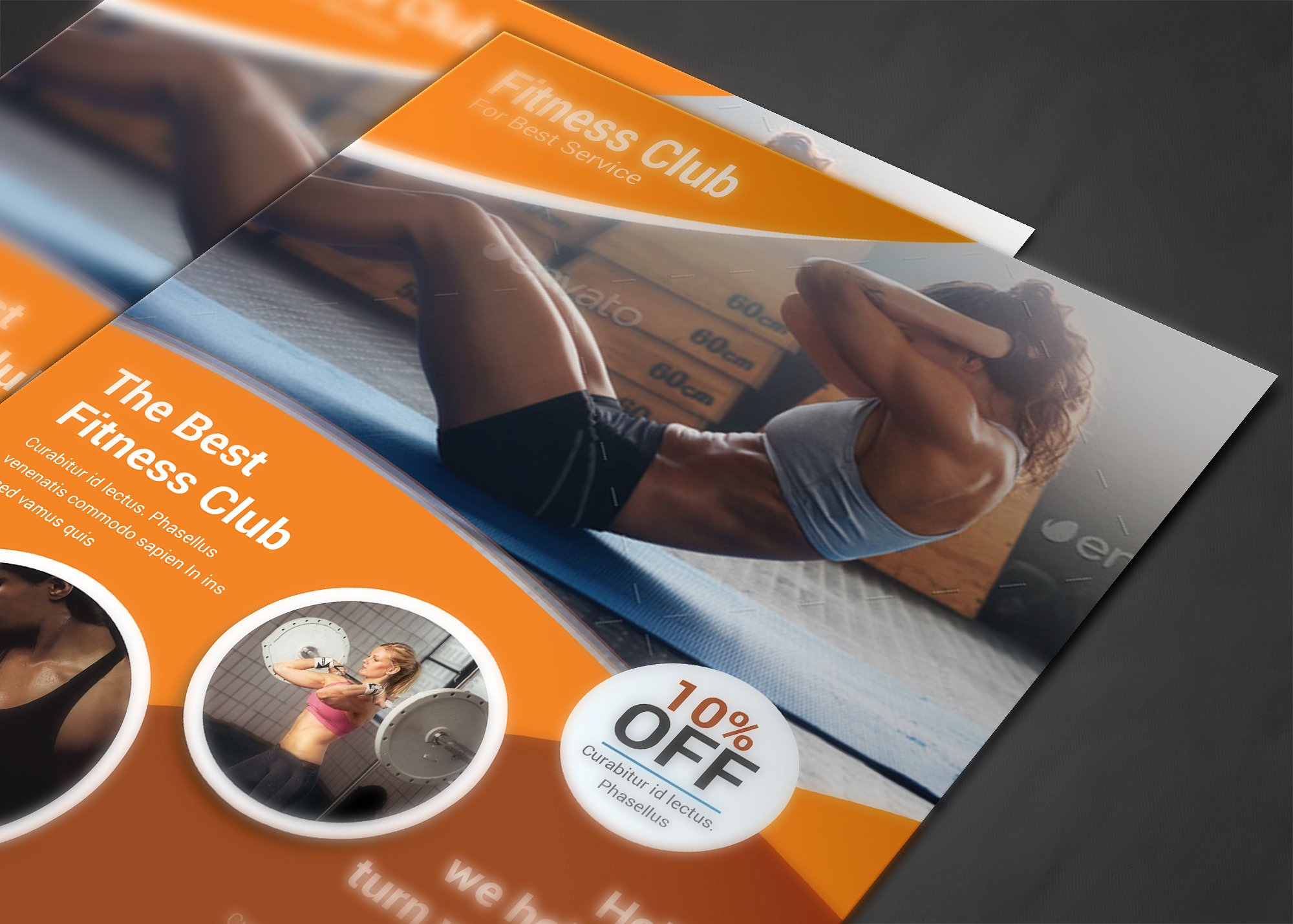 健身私教课程海报设计模板 Fitness Flyer插图(3)