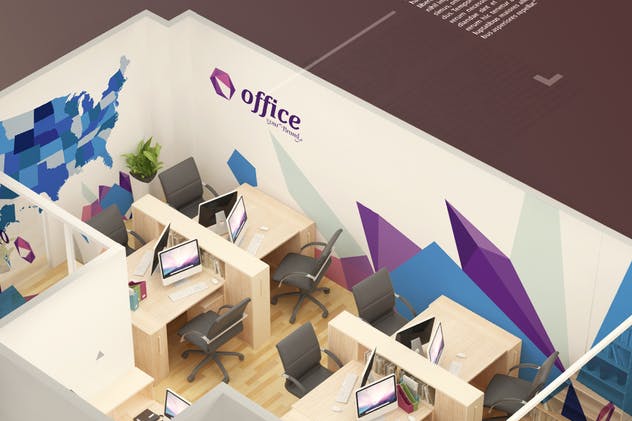 小型办公会议室会客室场景品牌Logo样机 Mockup Branding For Small Offices插图9