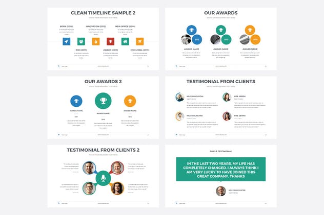 信息图表类型企业数据展示PPT演示模板Vol.39 Multipurpose PowerPoint Template V.28插图(10)