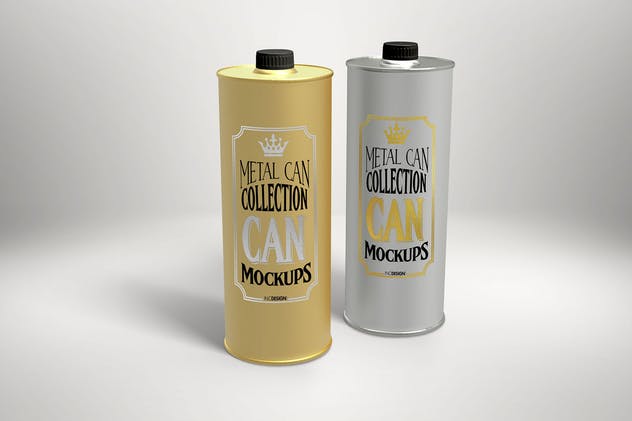 食品饮料金属容器罐子罐头样机vol.3 Vol. 3 Metal Can Mockup Collection插图(8)