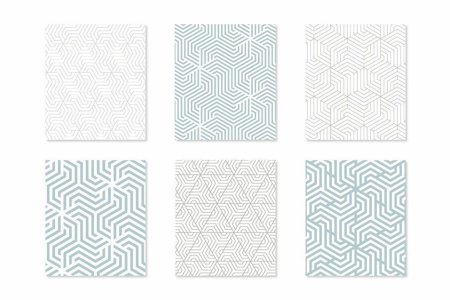 三十种几何无缝纹理 Thirty Geometric Seamless Patterns插图(1)