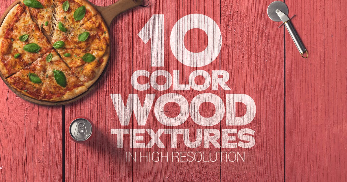 彩色木板木纹背景素材 Color Wood Textures x10插图