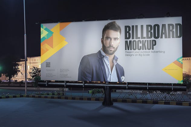 城市户外巨无霸广告牌灯箱广告样机模板 Billboard Mockups插图3