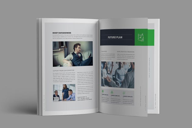 高端品牌企业宣传杂志/画册/商业提案设计模板 Brochure插图(8)