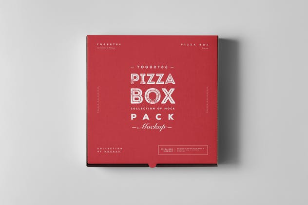 披萨包装盒子样机模板 27 Pizza Box Mock-up插图(5)
