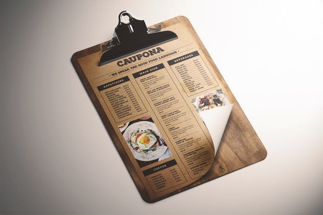 经典美食菜谱菜单设计模板 Classic Food Menu插图1