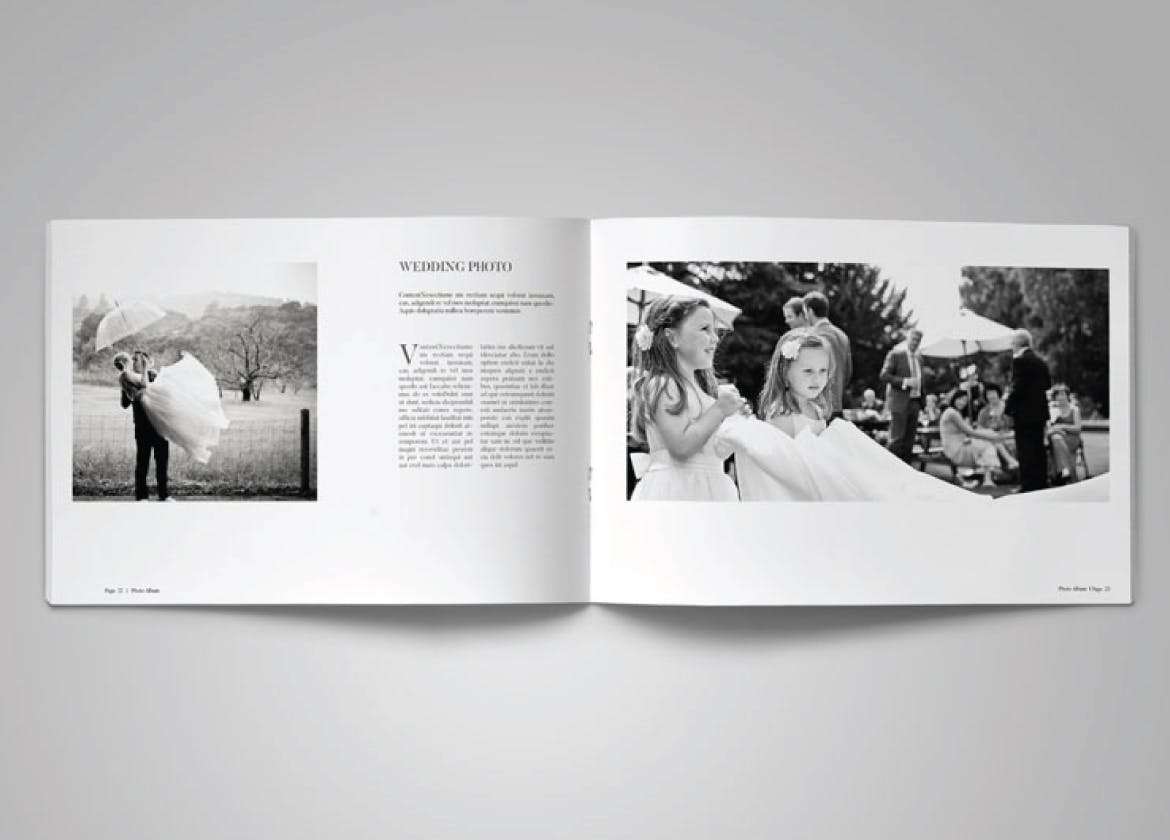 婚礼婚庆策划公司作品集设计模板v6 Landscape Photo Album Vol. 6插图(8)