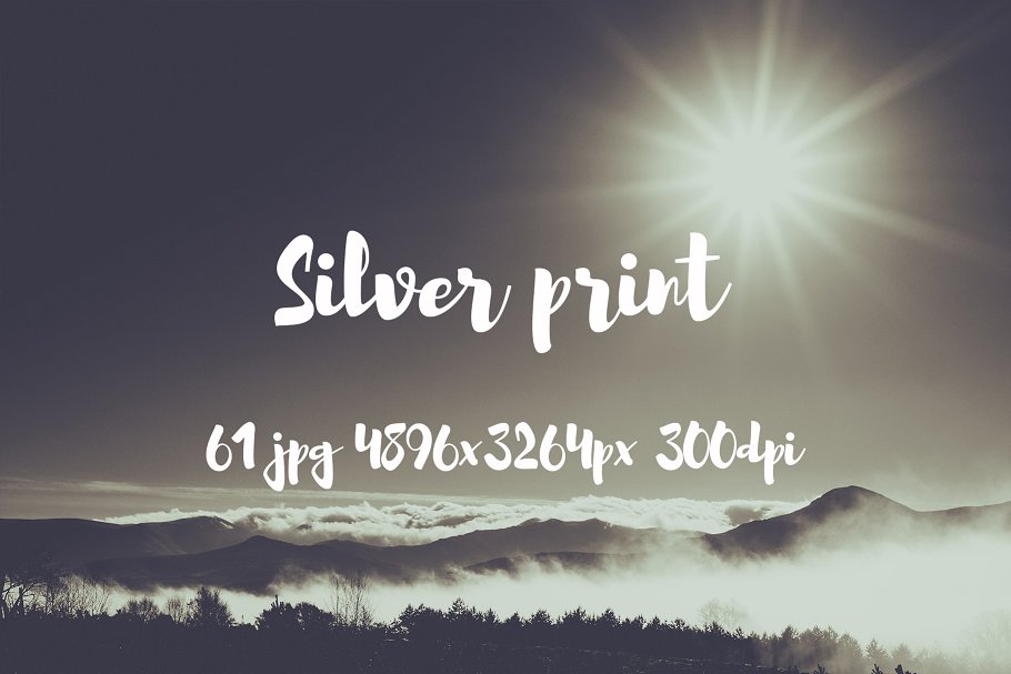 大自然之美高清照片素材 Silver Print Photo pack插图8