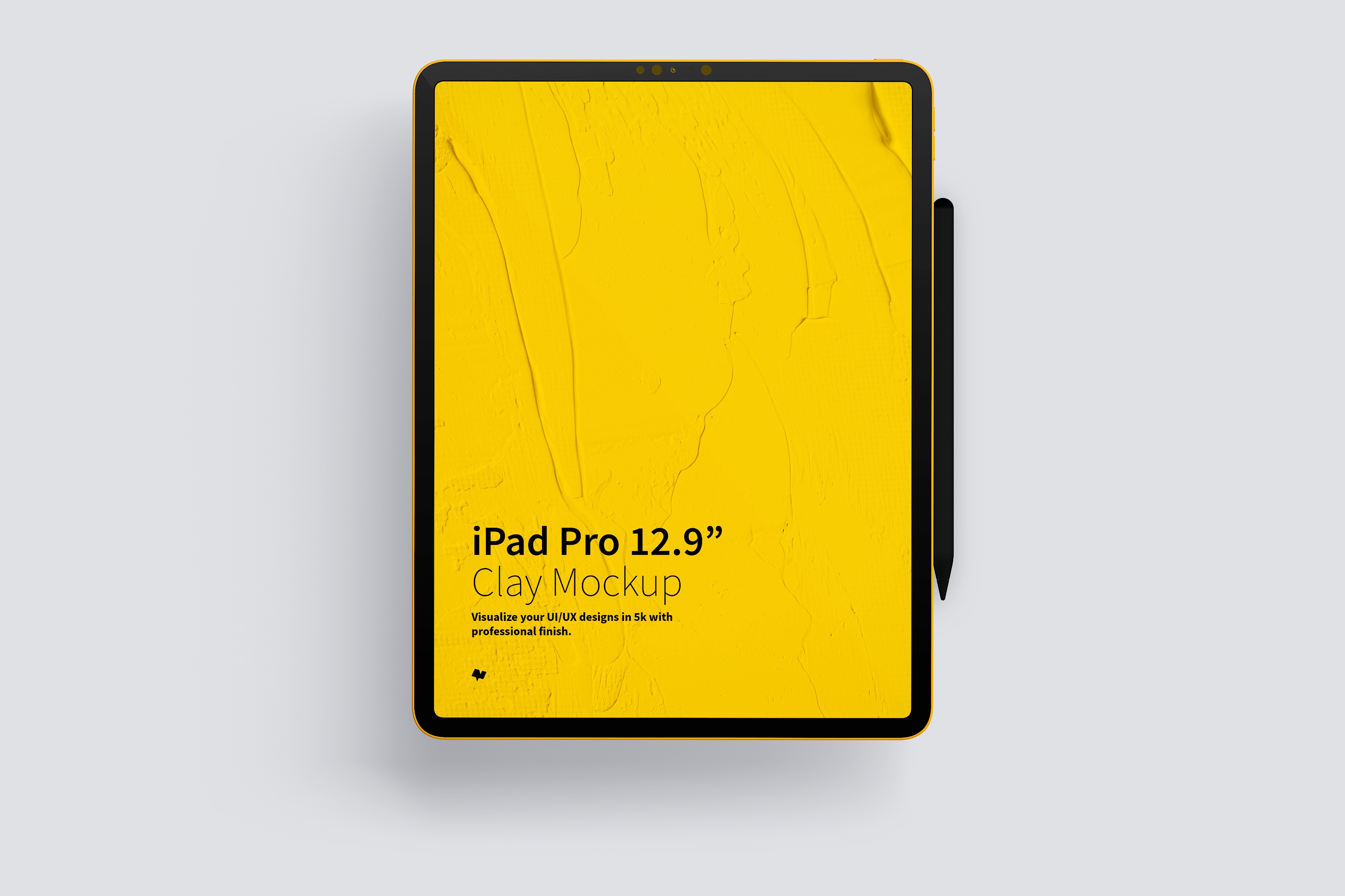 iPad Pro平板电脑屏幕演示正视图样机模板 Clay iPad Pro 12.9” Mockup, Portrait Front View插图4 iPad Pro平板电脑屏幕演示正视图样机模板 Clay iPad Pro 12.9” Mockup, Portrait Front View插图4