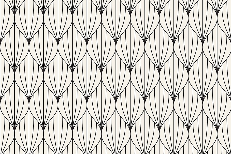 花瓣无缝图案纹理集 Petalled Seamless Patterns Set 5插图(3)