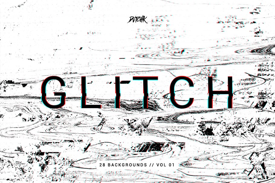 抽象信号故障毛刺背景集v1 Intense Glitch Backgrounds | Vol.01插图(2)