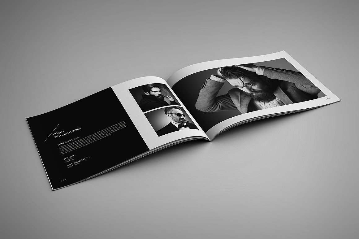24P专业简洁现代的摄影画册手册杂志楼书设计模板插图(8)