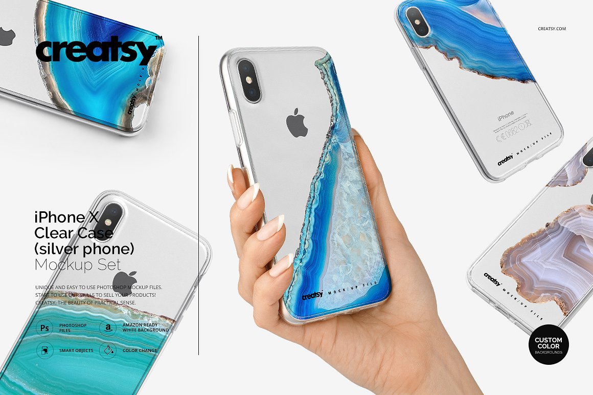 iPhone X样机展示模型mockups插图