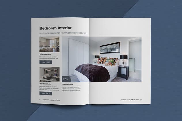 A5尺寸产品目录设计模板 A5 Interior Catalogue Template插图(6)