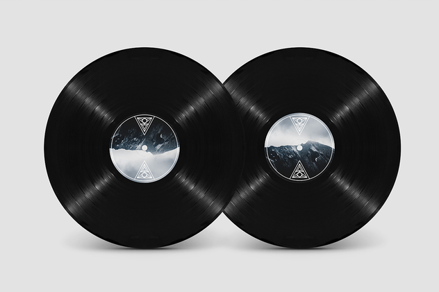 复古黑胶唱片样机套装 Vinyl Record Mockups Pack插图(4)