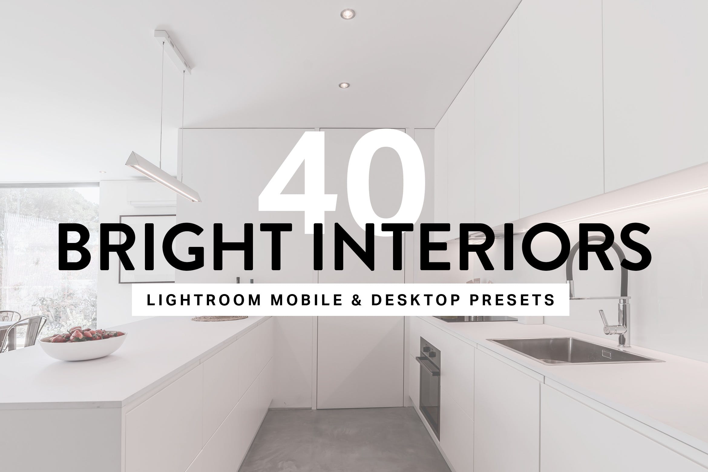 40款室内摄影亮色调照片后期处理LR预设 40 Bright Interior Lightroom Preset插图