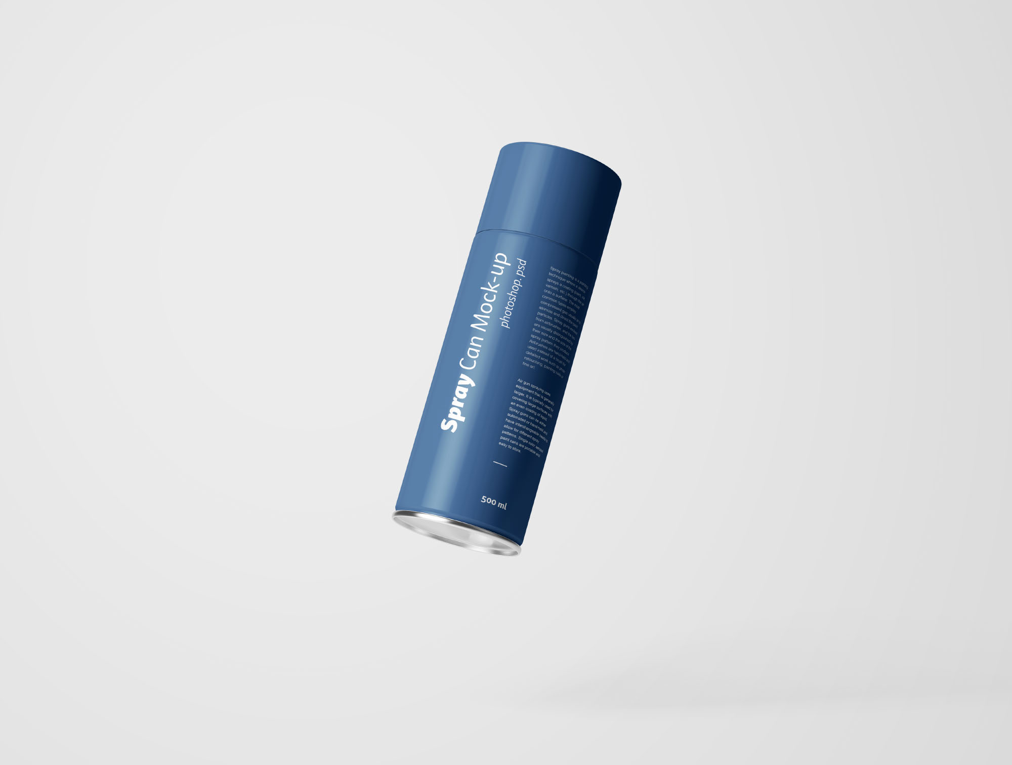 喷雾瓶喷雾罐外观设计样机PSD模板 Spray Can Mockup Photoshop PSD插图(7)