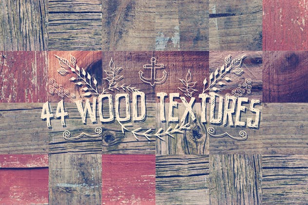 44款木材木纹材质纹理高清背景贴图素材合集 44 Wood Grain Textures插图(1)