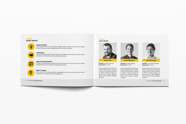 横板企业画册/商业提案/企业宣传册INDD设计模板 Neue Business Proposal插图(4)