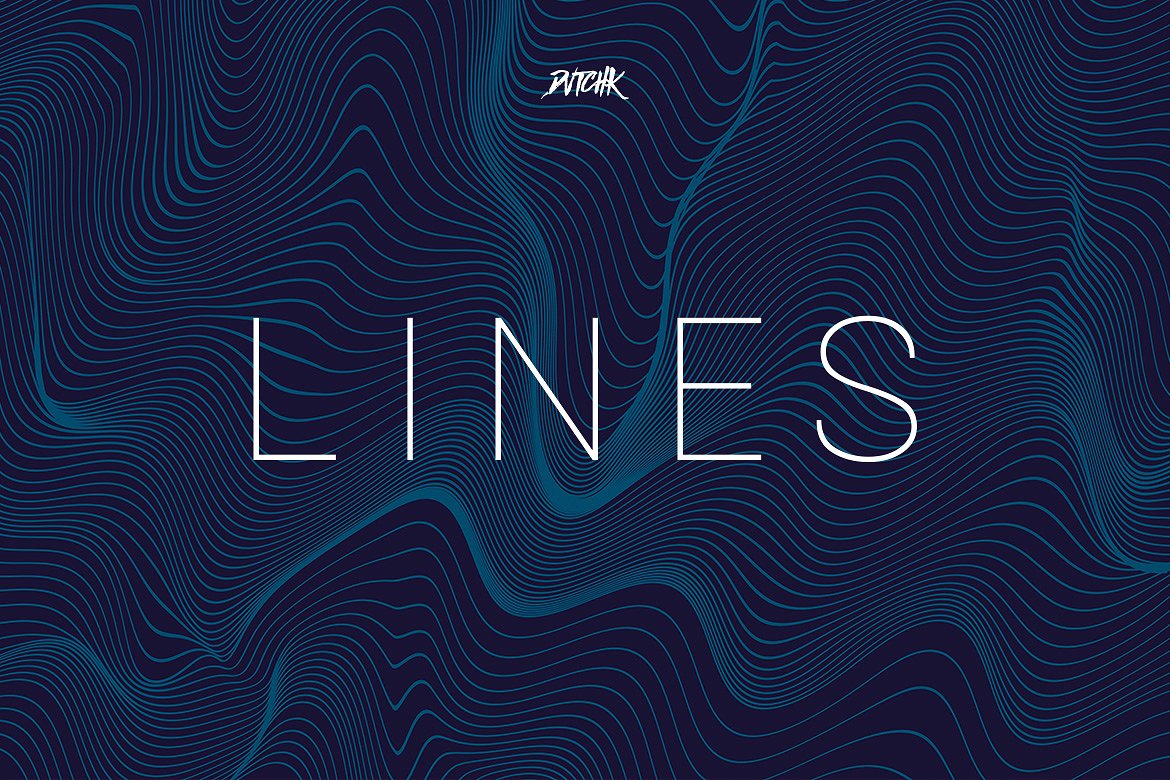 抽象线条波浪背景（第03卷） Lines | Wavy Backgrounds | Vol. 03插图(3)